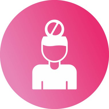 Özdenetim web simgesi, vektör illüstrasyonu