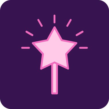 Yıldız web simge vektör çizim 