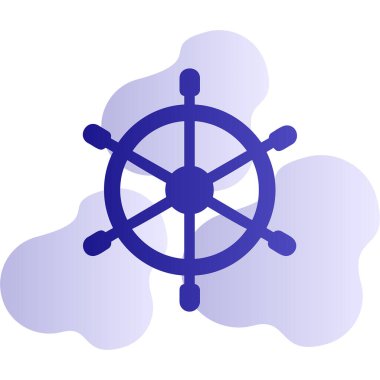 Dümen. Web simgesi basit illüstrasyon