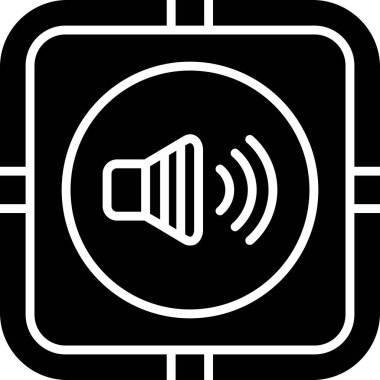 Ses Web simgesi, vektör çizim