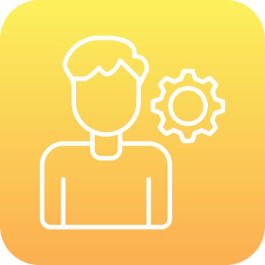 kişisel beceri simgesi, vektör illüstrasyonu basit tasarım