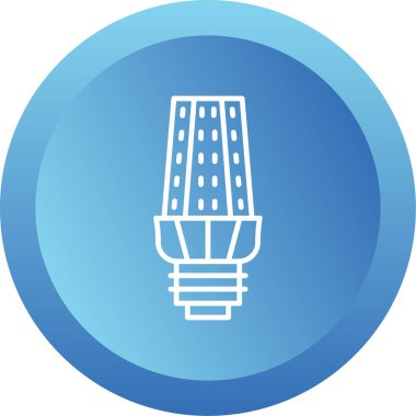 ampul simgesi, vektör illüstrasyonu