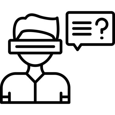 Quiz web simgesi vektör illüstrasyonu