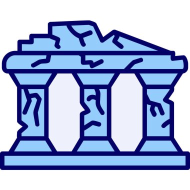 Harabeler. Web simgesi basit illüstrasyon