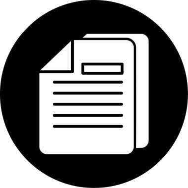 dokümanlar web simgesi vektör illüstrasyonu