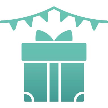 Hediye. Web simgesi basit illüstrasyon