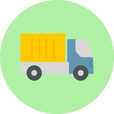 kamyon simgesi, vektör illüstrasyon tasarımı 