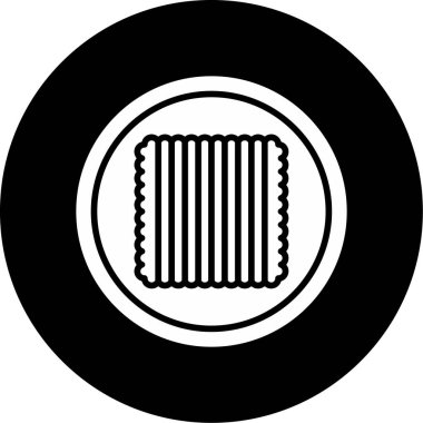 Tekstil web simgesi vektör illüstrasyonu