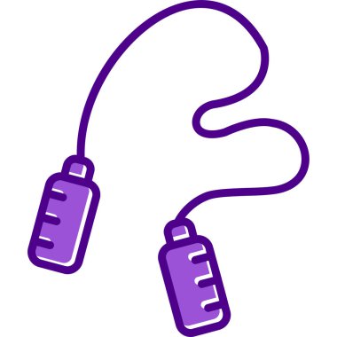 atlama ipi web simgesi, illüstrasyon vektör