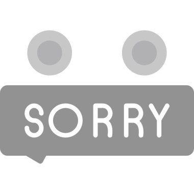 Üzgünüm ağ simgesi, vektör illüstrasyonu