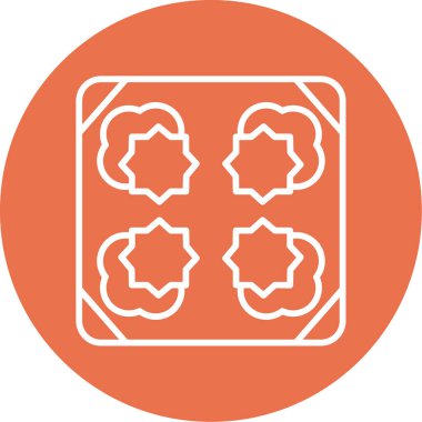 Döşeme. Web simgesi basit illüstrasyon