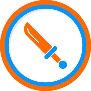 Hançer. Web simgesi basit illüstrasyon 