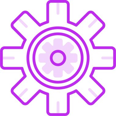 Simgeyi ayarlamanın vektör illüstrasyonu 