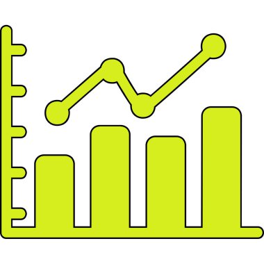 bar çizelgesi simgesi, vektör illüstrasyonu 