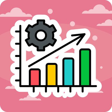  Üretim düzlüğü simgesi, vektör illüstrasyonu