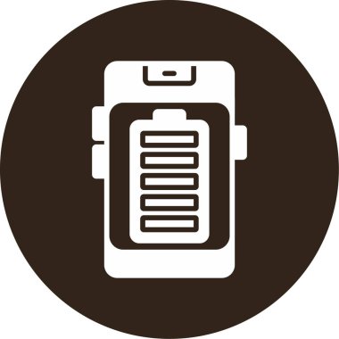 Tam mobil pil vektör çizimi