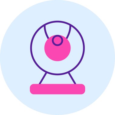 Web kamera simge vektör çizim