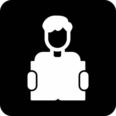 Web simgesi vektör illüstrasyonu öğreniliyor 