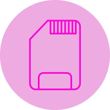 SD kart simgesi vektör illüstrasyonu