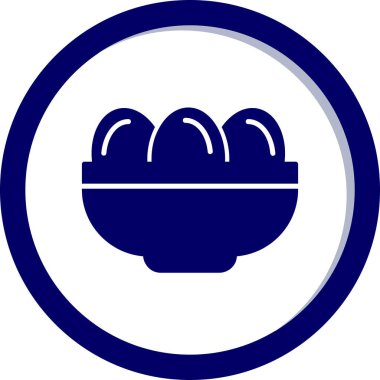 Kavanozda haşlanmış yumurta. Web simgesi basit illüstrasyon