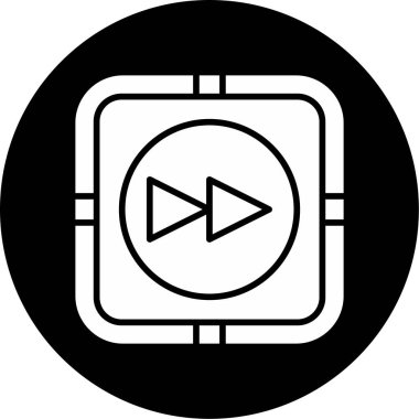 Hızlı ileri kutsal kişilerin resmi, vektör çizim                         