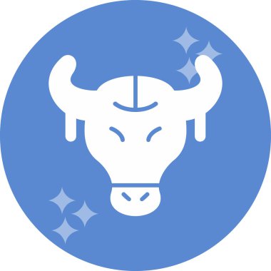 Boğa Kafatası ikon vektör çizimi