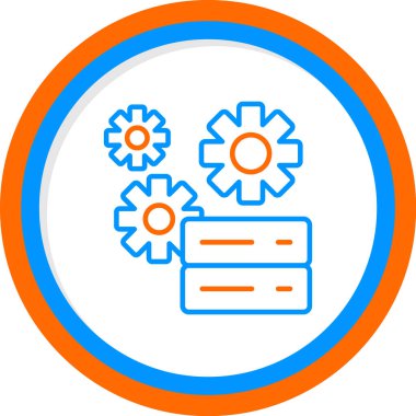 Teknik Servis simgesi, vektör illüstrasyonu basit tasarım