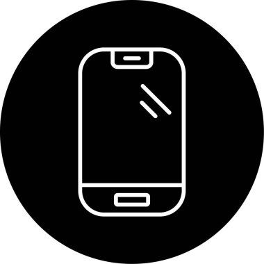 Akıllı telefon. Web simgesi basit illüstrasyon