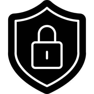 Güvenli simgenin vektör illüstrasyonu 