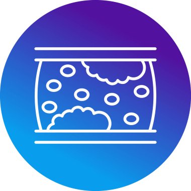 Atherosclerosis web simgesi, vektör illüstrasyonu