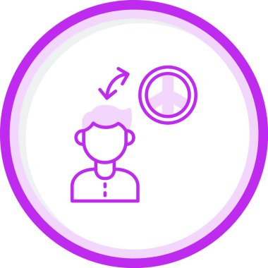 Barış ve insan vektör simgesi 