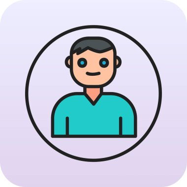 Kullanıcı Hesabı web simgesi basit illüstrasyon