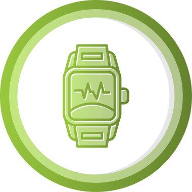 smartwatch simgesi, vektör illüstrasyonu 