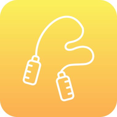 atlama ipi web simgesi, illüstrasyon vektör