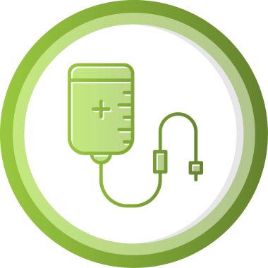 Kan Transfüzyon Ağı simgesi, vektör illüstrasyonu