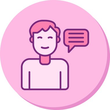 Tavsiye Ağı simgesi basit illüstrasyon