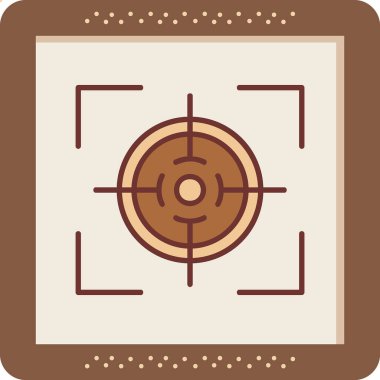 Hedef. Web simgesi basit illüstrasyon