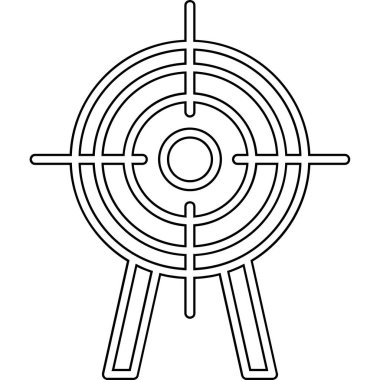 Hedef. Web simgesi basit illüstrasyon 