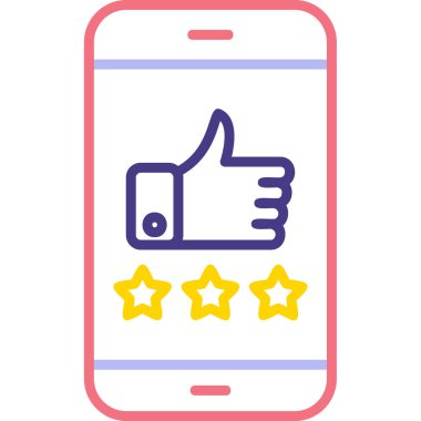 derecelendirme simgesi, vektör illüstrasyonu basit tasarım