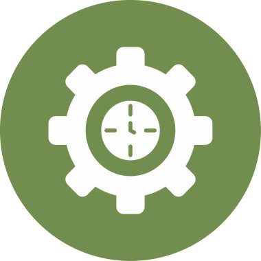 Zaman yönetimi simgesinin vektör illüstrasyonu 