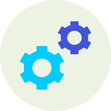 Vitesli ayar simgesi, vektör illüstrasyonu basit tasarım