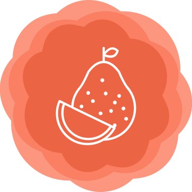  Pomelo web simgesi vektör illüstrasyonu