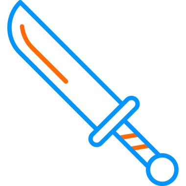 Hançer. Web simgesi basit illüstrasyon 