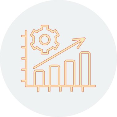  Üretim düzlüğü simgesi, vektör illüstrasyonu