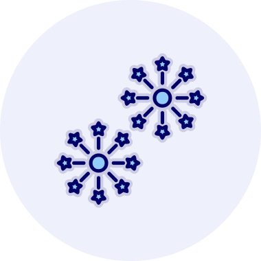 Havai fişek web simgesi, vektör illüstrasyonu 