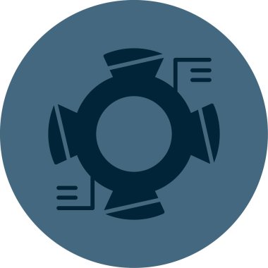 Donut Çizelgesi simgesinin vektör çizimi 