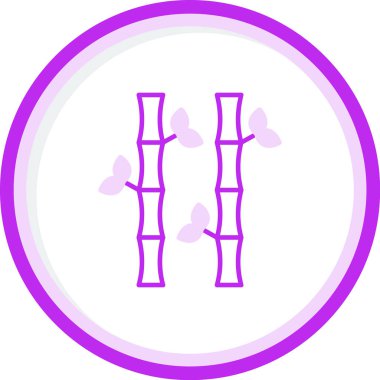 Bamboo icon, vector illustration simple design