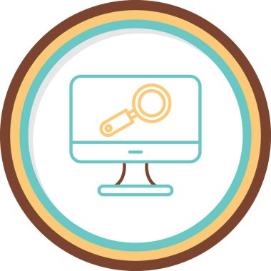 seo modern simgesinin vektör illüstrasyonu 