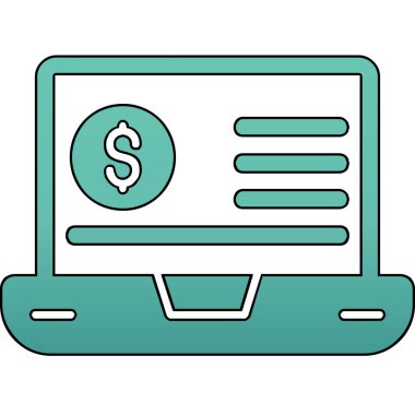 Eğilim biçimi izole edilmiş arka planda mali simge 