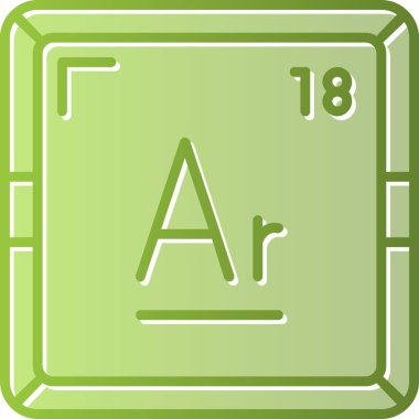 Argon web simgesi, vektör illüstrasyonu